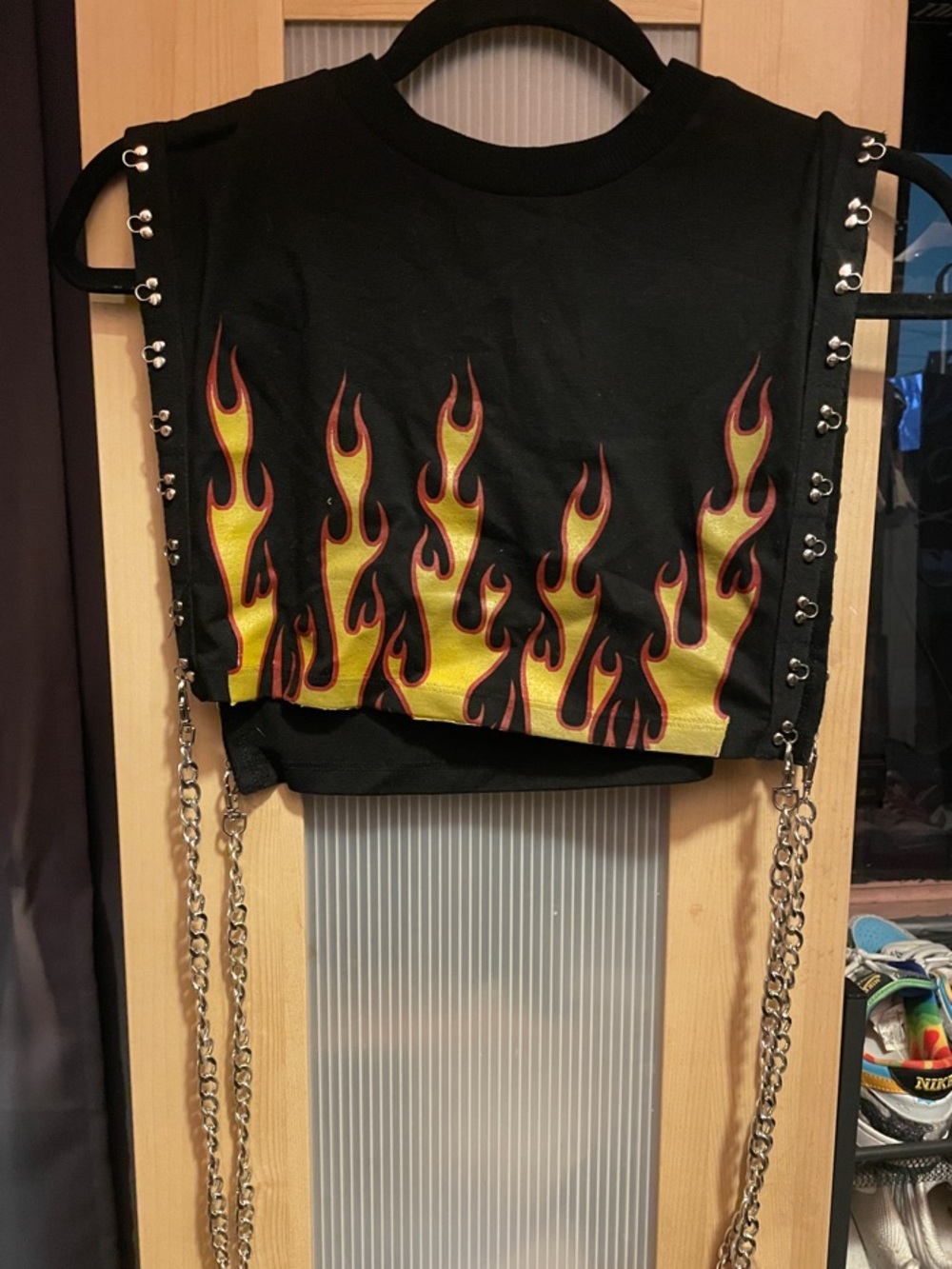 Fashionnova Vintage Cropped Chain Top